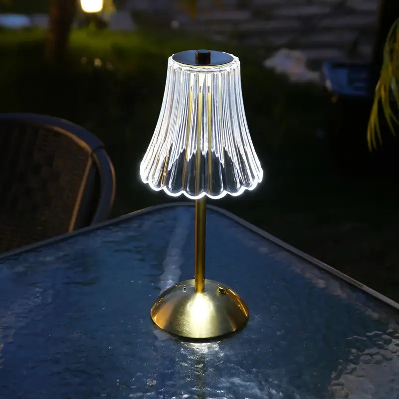 Modern LED Crystal Table Lamp with Touch Control